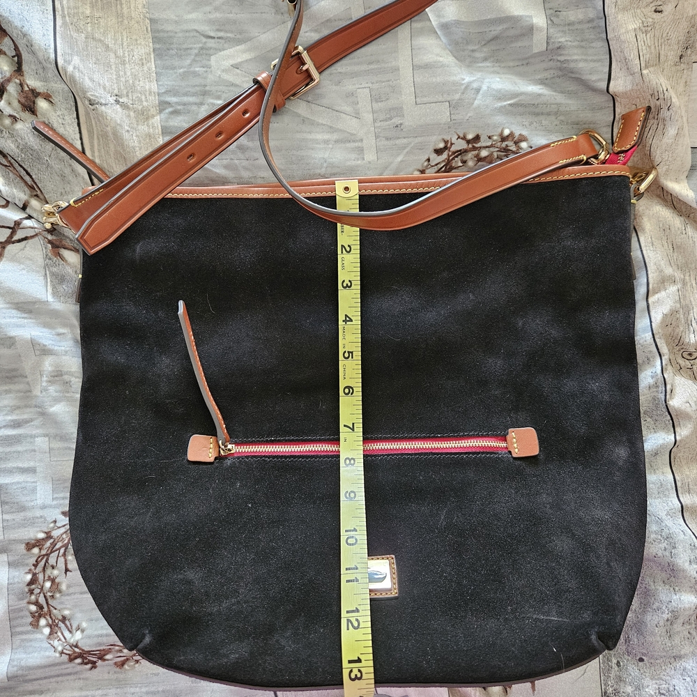 Dooney & Bourke Black and Brown Crossbody Bag with Leather Accents - Picture 3 of 8